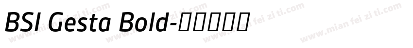BSI Gesta Bold字体转换